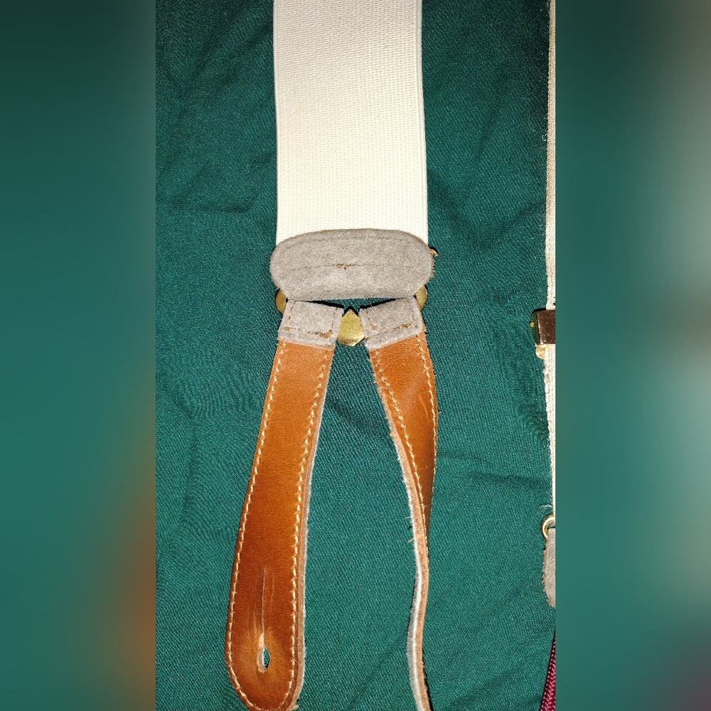 Trafalgar Cream and Multicolor Suspenders - Picture 7 of 9